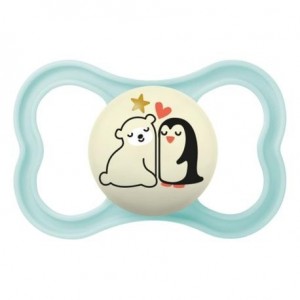 MAM Supreme Night 1 pak,  Maat 2 (6-16m), Symmetrisch - Silicone