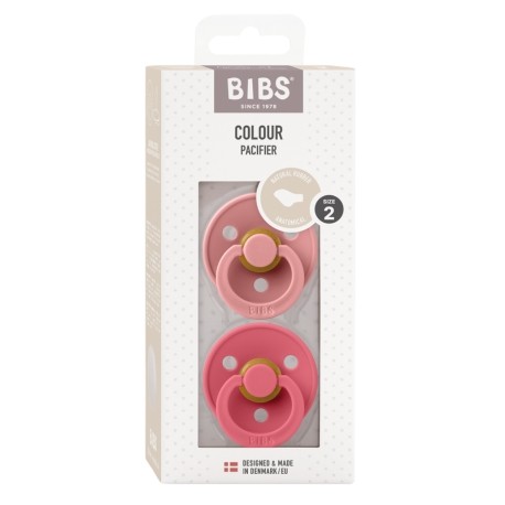 BIBS Colour 2 stuks, Maat 2 (6+m), Orthodontisch - Latex