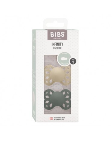 BIBS Infinity 2-pack,  Maat 1 (0-6 m), Symmetrisch - Silicone