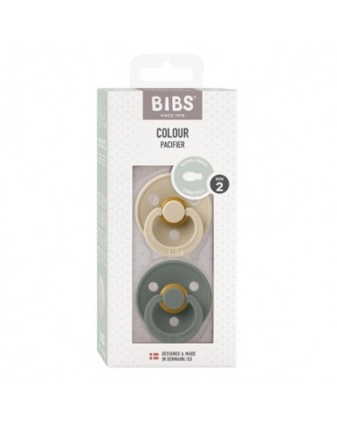 BIBS Colour 2 stuks, Maat 2 (6+m), Symmetrisch - Latex