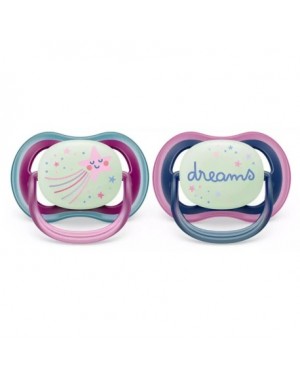 Philips Avent,Fopspeen 6-18 maanden,Ultra Air Little Princess, Symmetrisch - Silicone