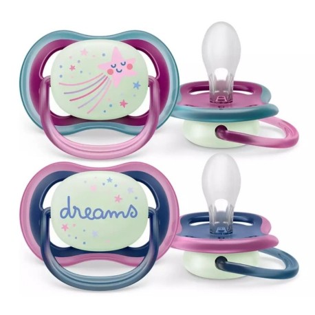Philips Avent,Fopspeen 6-18 maanden,Ultra Air Little Princess, Symmetrisch - Silicone