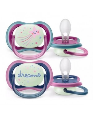 Philips Avent,Fopspeen 6-18 maanden,Ultra Air Little Princess, Symmetrisch - Silicone
