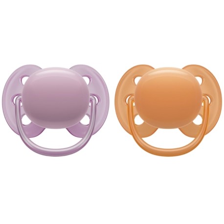 PHILIPS AVENT Ultra Soft - 2 stucks, Maat 2 (6-18 maanden), Symmetrisch - siliconen PHILIPS AVENT Ultra Soft - 2 stucks, Maat 2 (6-18 maanden), Symmetrisch - siliconen