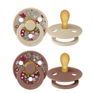 BIBS X LIBERTY, Colour 2-pack, Maat 1 (0-6 maanden), Symmetrisch - Latex