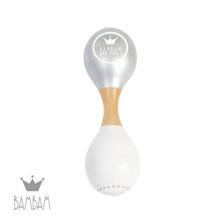 BAMBAM Maracas Rammelaar, Grey