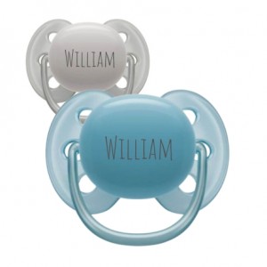 PHILIPS AVENT Ultra Soft, Maat 2 (6-18 maanden), Symmetrisch - Silicone, Speen met naam
