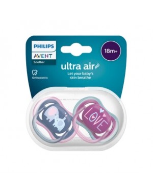 PHILIPS AVENT Ultra Air, Fopspeen 18+ maanden, Symmetrisch - siliconen