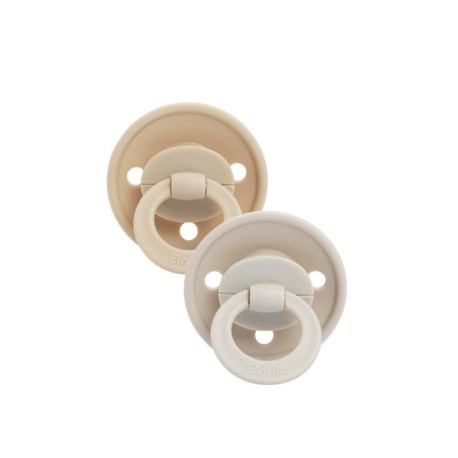 Elodie, Speen 3+ maanden, White Khaki, Rond - Silicone