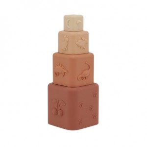 Konges Sløjd, stapeltoren van silicone, Rosesand Mix
