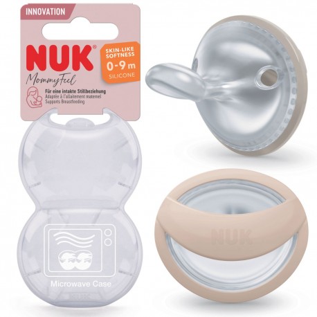 NUK speen, Mamy Feel, Grijs/beige