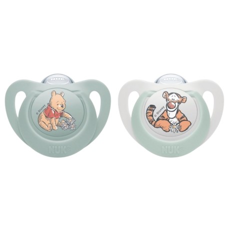 NUK Speen, Disney,  Maat 1 (0-6 m), Anatomisch, Siliconen 2-pack
