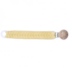 SMALLSTUFF, Gehaakt fopspeenkoord, Fishbone, Yellow