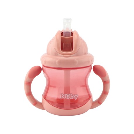 Nüby, Flip-it beker met dubbel handvat, 12+ maanden, Pink
