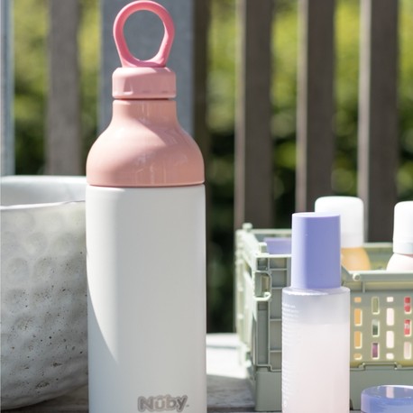 Nüby, Roestvrijstalen Waterfles, 4 jaar oud, Pink