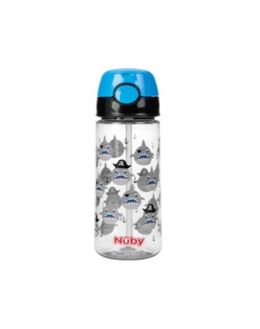 Nüby, Drinkfles met Drukknop, Blue