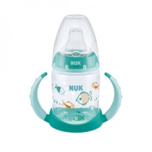 NUK First Choice+ Learner Bottle, Flessenspeen, 150 ml, Fish