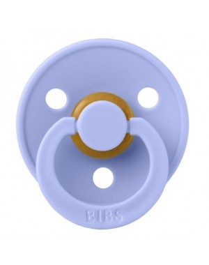BIBS Colour, Maat 1 (0-6 maanden), Rond - Latex, Speen met naam