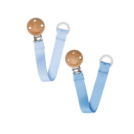 Byhappyme, 2 Stucks, Speen clip met knoopsluiting