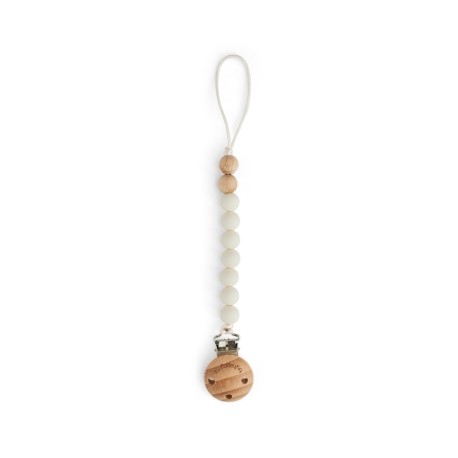 Byhappyme, Dummieketting met clip, Zijde en houten kralen, 2 Stucks Byhappyme, Dummieketting met clip, Zijde en houten kralen, 2 Stucks