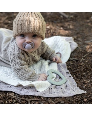 Bibs Baby Bitie, Bitering, Heart, Sage