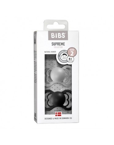 BIBS Supreme - 2-pakning,  Str. 2 (6+ mdr.), Symmetrisk - Lateks,