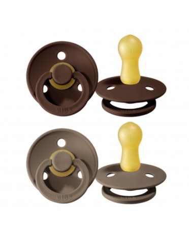 BIBS Colour - 2-pakning, Str. 2 (6+ md.), Rund - Lateks