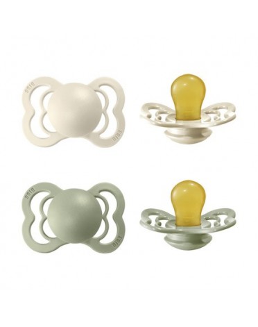 BIBS Supreme - 2-pakning,  Str. 1 (0-6 mdr.), Symmetrisk - Lateks,