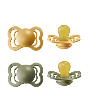 BIBS Supreme - 2-pakning,  Str. 1 (0-6 mdr.), Symmetrisk - Lateks,