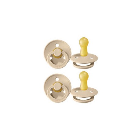 BIBS Colour - 2-pakning, Str. 2 (6+ md.), Rund - Lateks