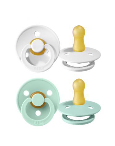 BIBS Colour - 2-pakning,  Str. 1 (0-6 md.), Rund - Lateks,