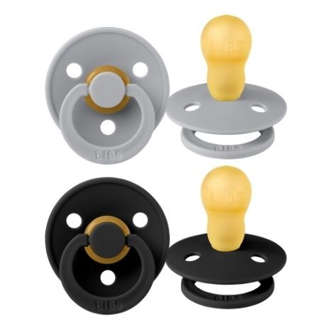 BIBS Colour - 2-pakning,  Str. 3 (18+ md.), Rund - Lateks,