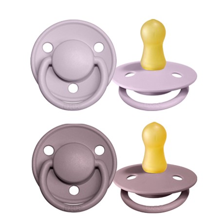BIBS De Lux Night - 2-pakning,  Str. 1 (0-6 md.), Rund - Lateks,
