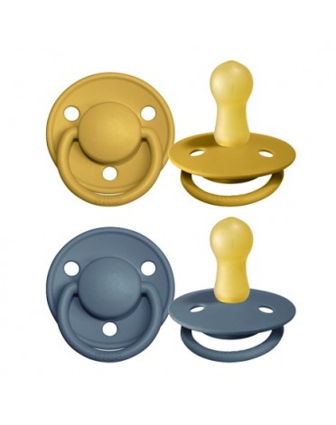 BIBS De Lux Night - 2-pakning,  Str. 2 (6+ mdr.), Rund - Lateks,
