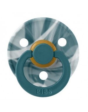 BIBS Colour Tie Dye, Str. 1 (0-6 md.), Rund - Lateks, Smokk med navn