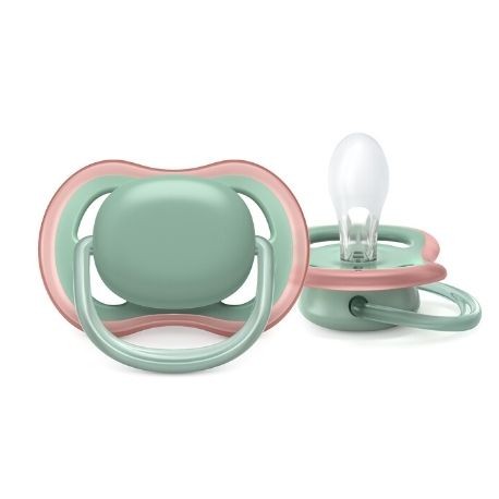 PHILIPS AVENT Ultra Air, Str. 2 (6-18 md.), Symmetrisk - Silikon, Smokker med navn , 5-pak