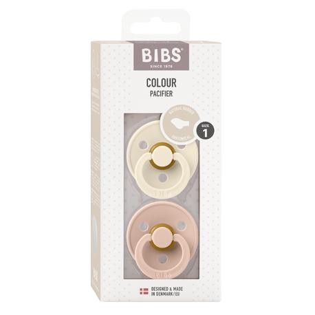 BIBS Colour 2-pakning,  Str. 1 (0-6 md.), Anatomisk - Lateks