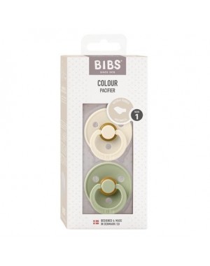 BIBS Colour 2-pakning,  Str. 1 (0-6 md.), Anatomisk - Lateks
