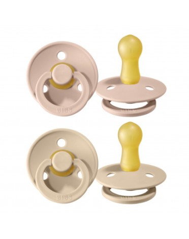BIBS Colour - 2-pakning, Str. 2 (6+ md.), Rund - Lateks
