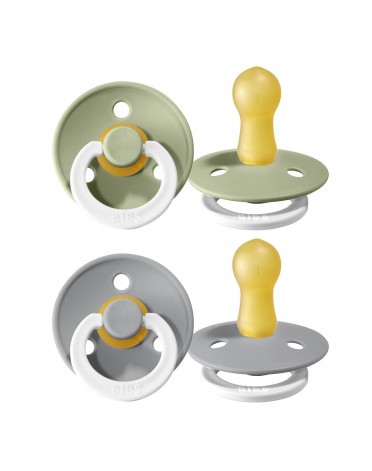 BIBS Colour - 2-pakning, Str. 2 (6+ md.), Rund - Lateks