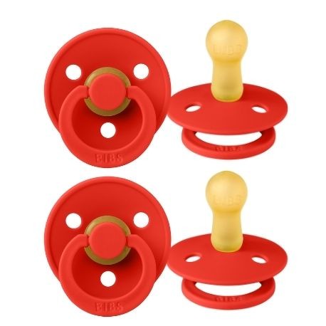 BIBS Colour - 2-pakning, Str. 2 (6+ md.), Rund - Lateks