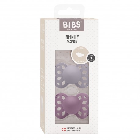 BIBS Infinity 2-pk, Str. 1 (0-6 mnd.), Anatomisk - Silikon