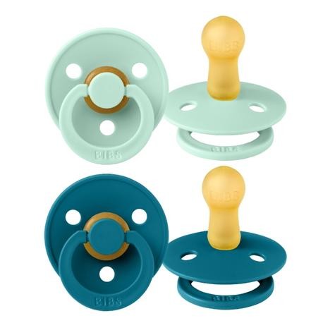 BIBS Colour - 2-pakning, Str. 2 (6+ md.), Rund - Lateks