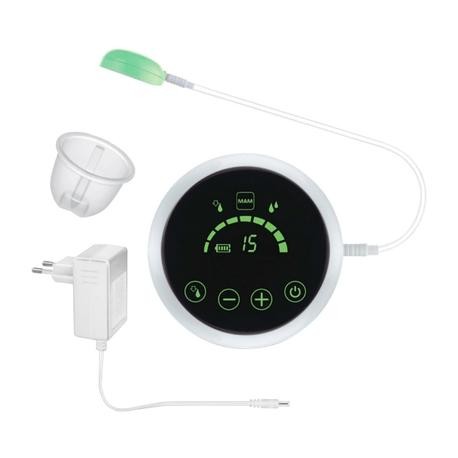 MAM, 2-i-1 Upgrade Set, Fra manuell til elektrisk brystpumpe, Hvit/transparent