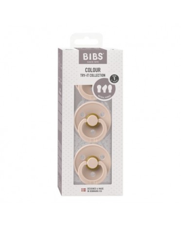 BIBS Try-It Colour - 3 Pk, Str 1 (0-6 mnd.)