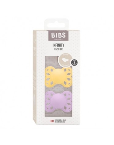 BIBS Infinity 2-pk, Str. 1 (0-6 mnd.), Anatomisk - Silikon