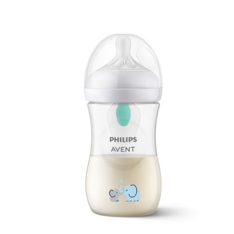 Philips Avent, Natural Response AFV tåteflaske elefant, 260 ml, Str. 1+ mnd