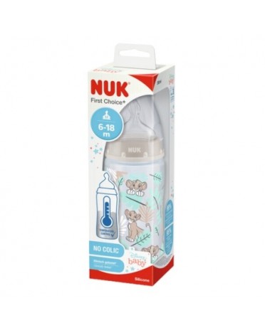 NUK First Choice, Tåteflakse, 300 ml, Lion King