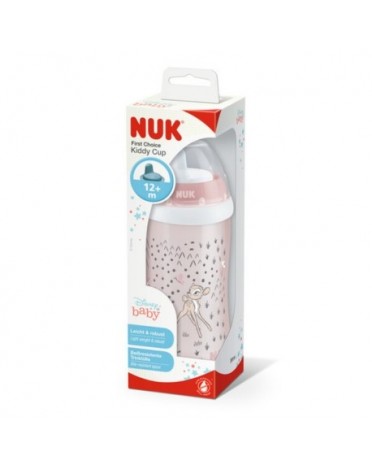 NUK Kiddy Cup, Drikkeflaske, Bambi, 12+m