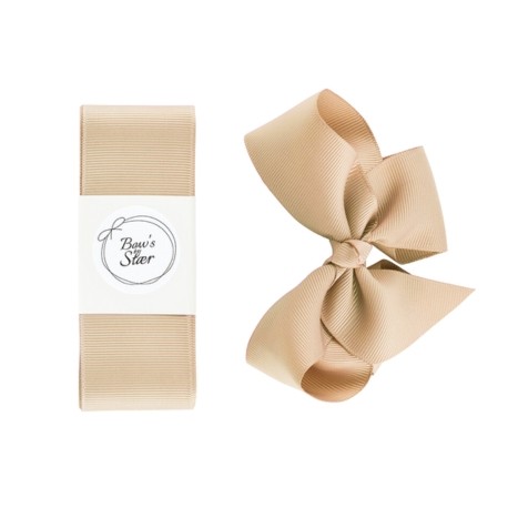 BOW’S BY STÆR,  Dåbsbånd, Beige